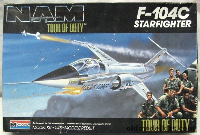 Monogram 1/48 Lockheed F-104C Starfighter - NAM Tour of Duty Issue, 5455 plastic model kit